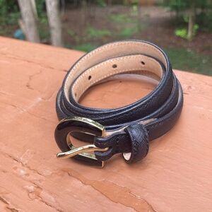 Brooks Brothers black leather belt
